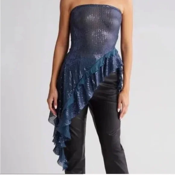 Free People Taylor Sequin Top - Picture 2 of 6